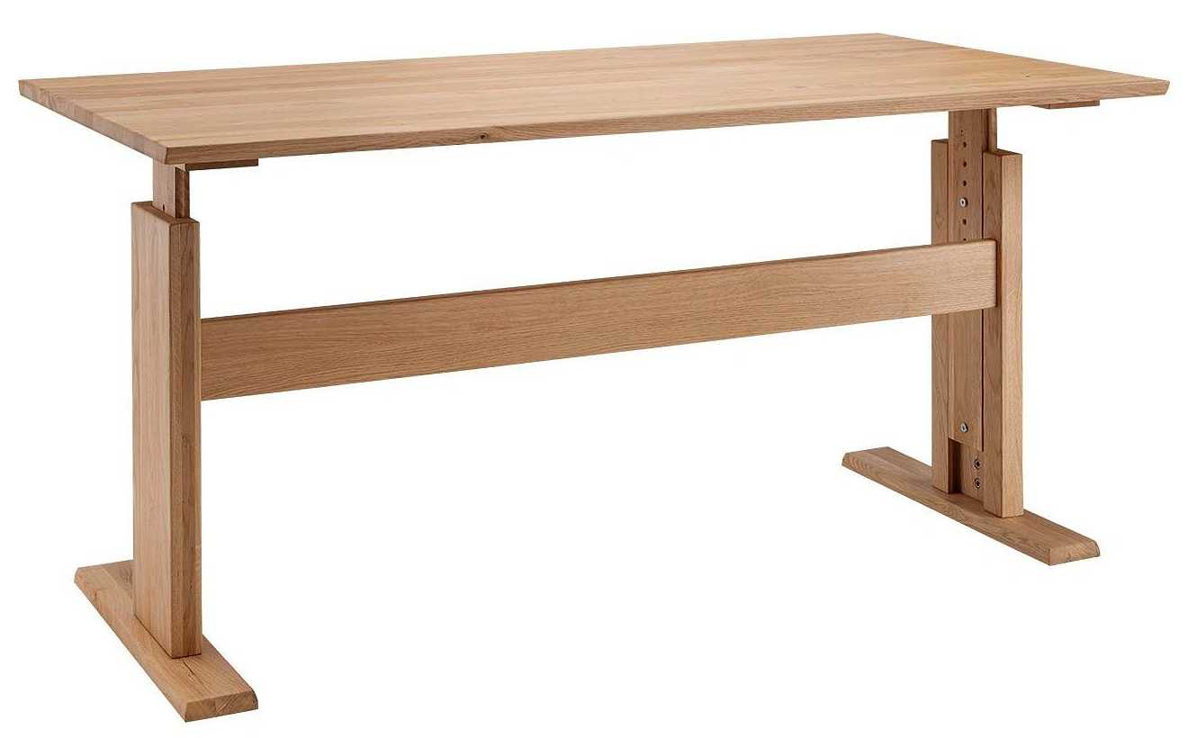 h�henverstellbarer Schreibtisch aus Massivholz